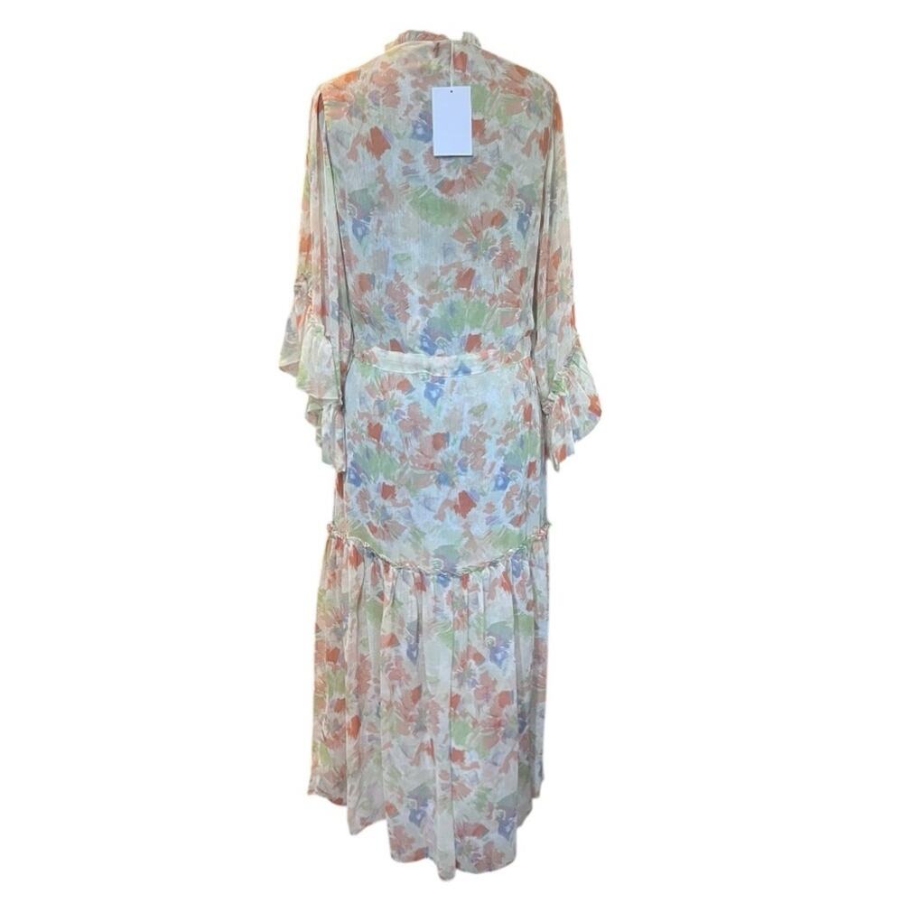Misa LA Marcele Pastel Splash Chiffon Dress XS NWT Fairy Boho Easter Romantic - Picture 9 of 10